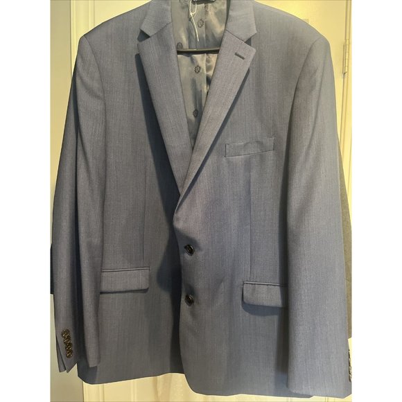 New with Tags Lauren Ralph Lauren Blue Tic Sport Coat 48L - Picture 4 of 6